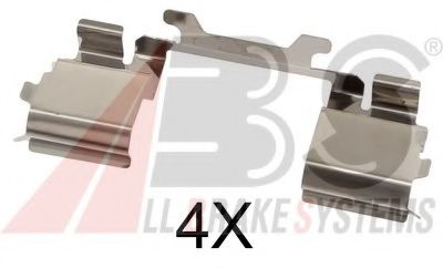 Set accesorii, placute frana