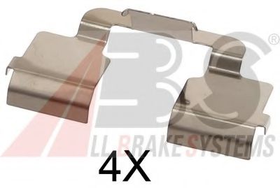 Set accesorii, placute frana