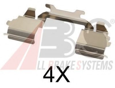 Set accesorii, placute frana