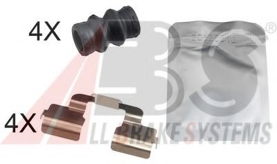 Set accesorii, placute frana