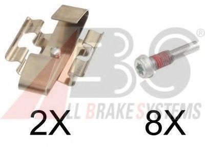 Set accesorii, placute frana