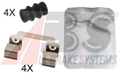Set accesorii, placute frana