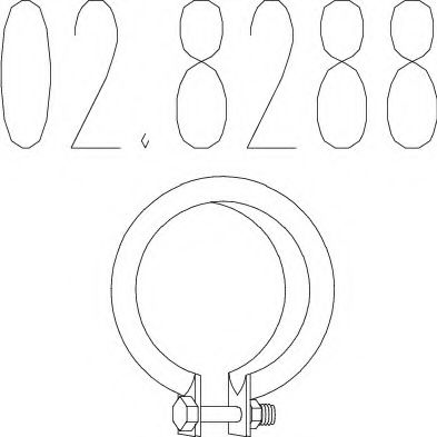 Conector teava, sistem de esapament