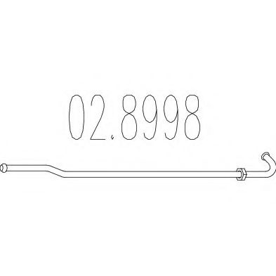 Conector teava, sistem de esapament