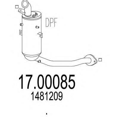 Filtru funingine/particule, sist.de esapament