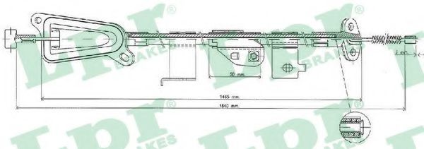 Cablu, frana de parcare