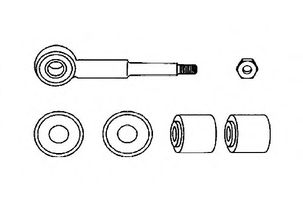 Brat/bieleta suspensie, stabilizator