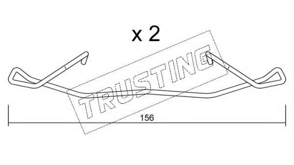Set accesorii, placute frana