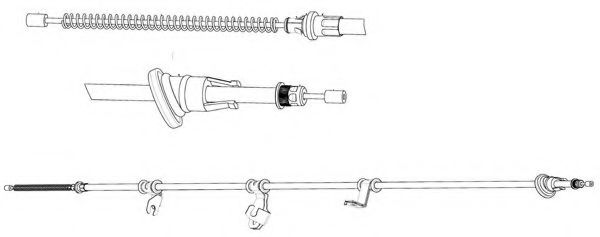Cablu, frana de parcare