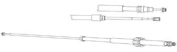Cablu, frana de parcare