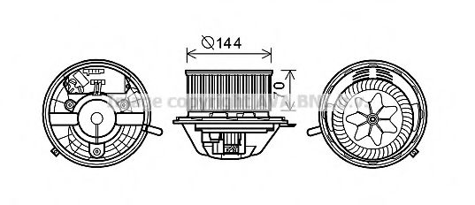 Electromotor, ventilatie interioara