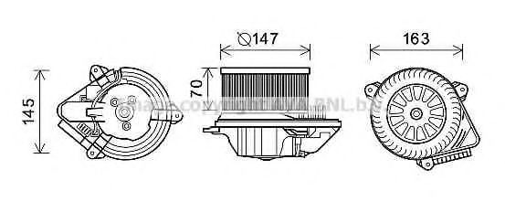 Electromotor, ventilatie interioara
