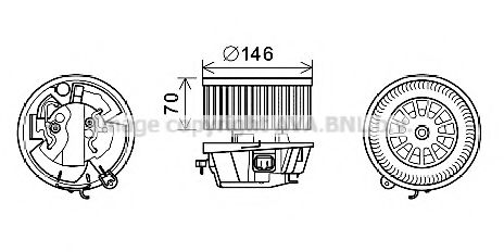 Electromotor, ventilatie interioara
