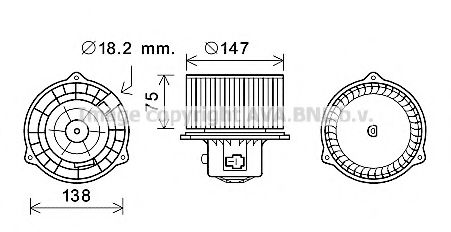 Electromotor, ventilatie interioara