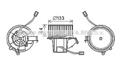 Electromotor, ventilatie interioara