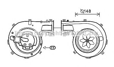 Electromotor, ventilatie interioara