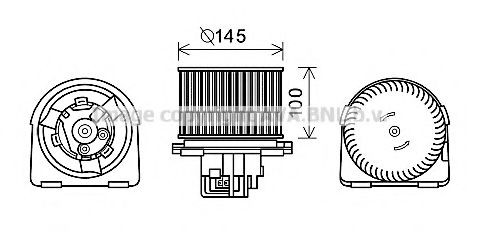 Electromotor, ventilatie interioara