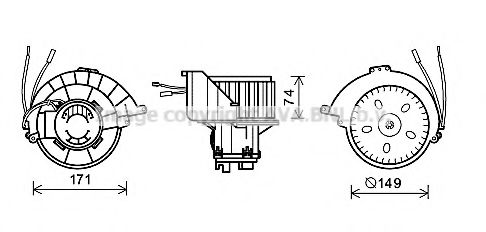 Electromotor, ventilatie interioara