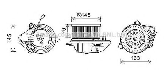 Electromotor, ventilatie interioara