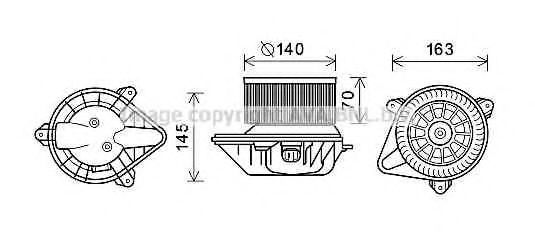 Electromotor, ventilatie interioara