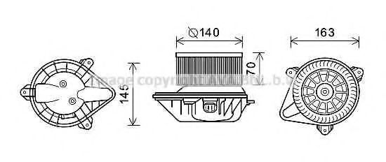 Electromotor, ventilatie interioara