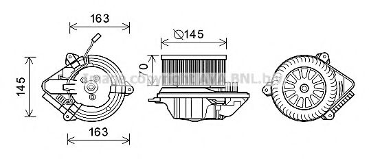 Electromotor, ventilatie interioara