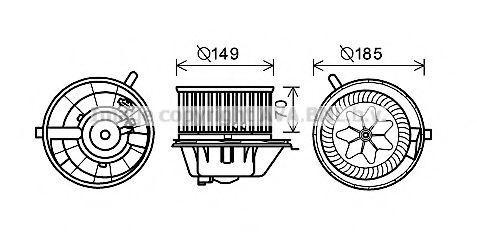 Electromotor, ventilatie interioara