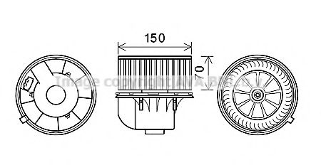 Electromotor, ventilatie interioara