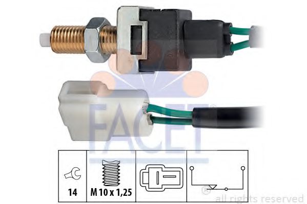 Comutator lumini frana