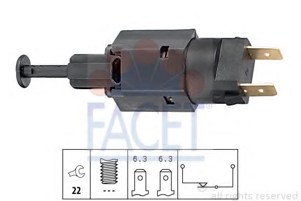 Comutator lumini frana