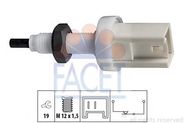 Comutator lumini frana