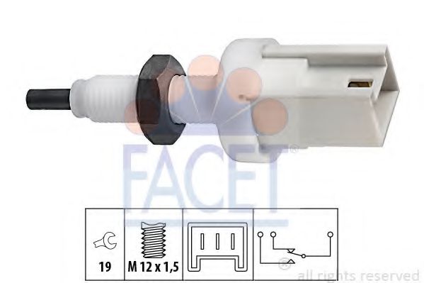 Comutator lumini frana