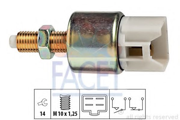 Comutator lumini frana