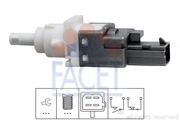 Comutator lumini frana