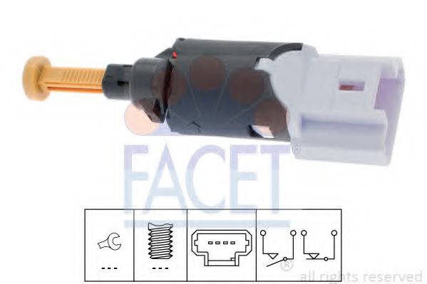 Comutator lumini frana