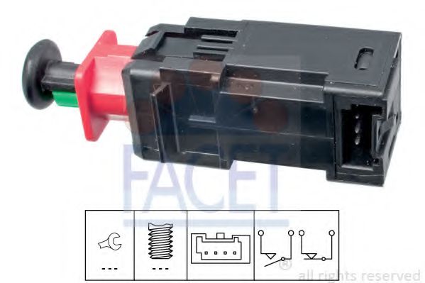 Comutator lumini frana