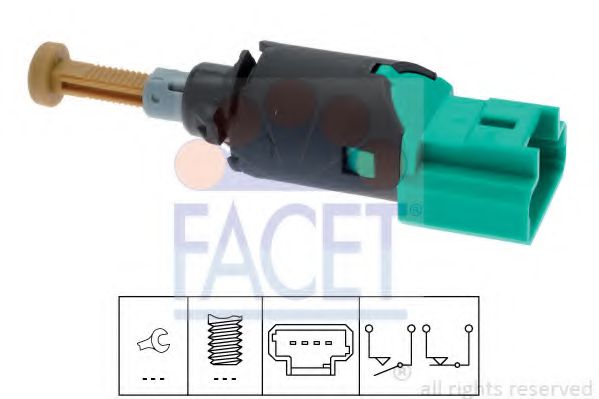 Comutator lumini frana