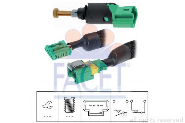 Comutator lumini frana