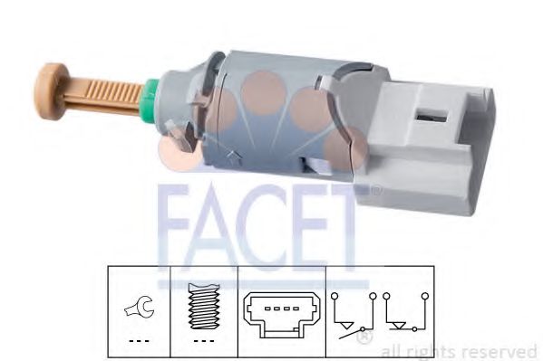 Comutator lumini frana