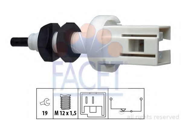 Comutator lumini frana