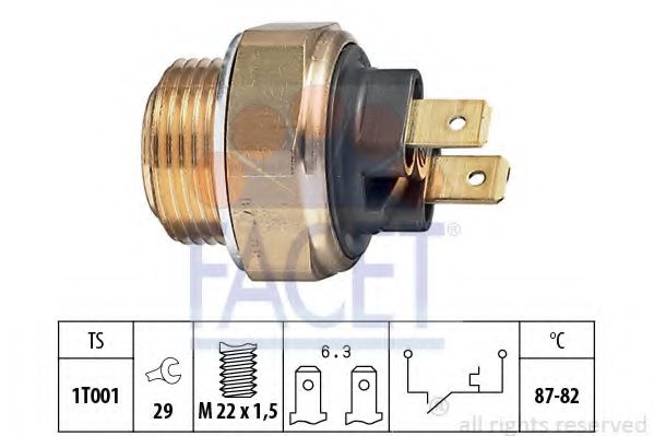 Comutator temperatura, ventilator radiator