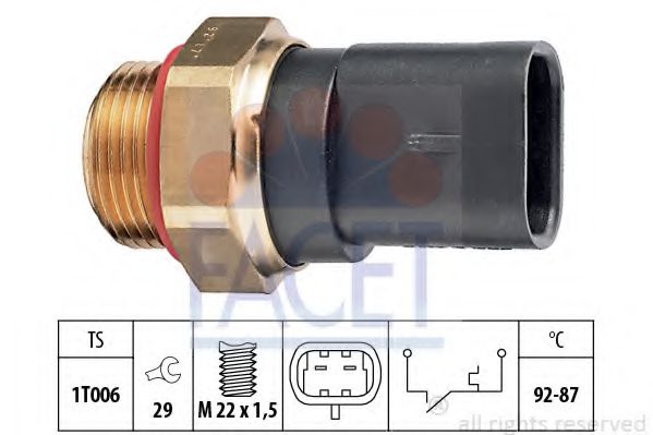 Comutator temperatura, ventilator radiator