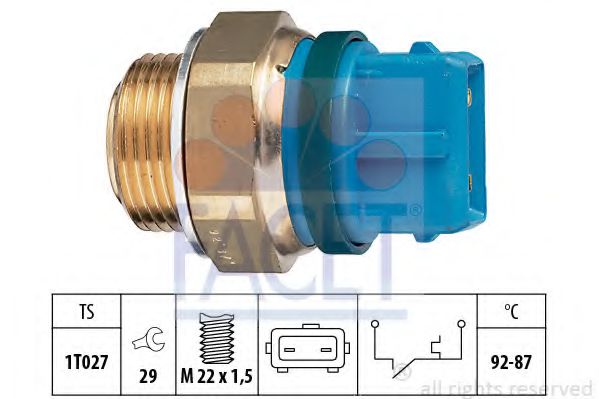 Comutator temperatura, ventilator radiator
