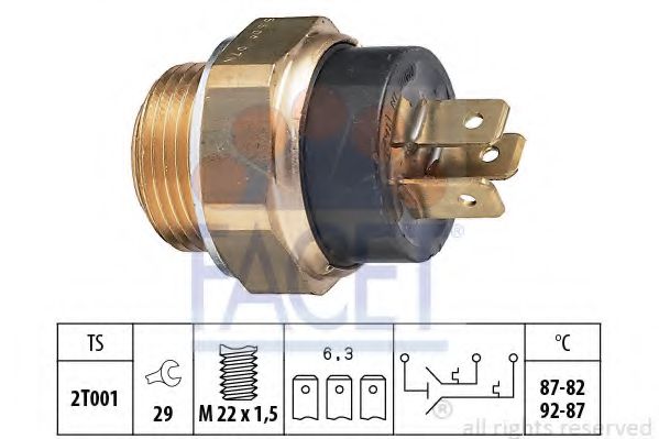 Comutator temperatura, ventilator radiator