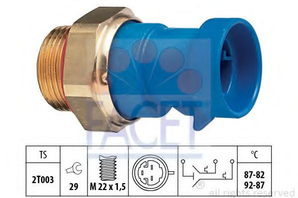 Comutator temperatura, ventilator radiator