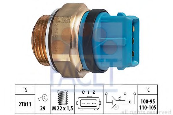 Comutator temperatura, ventilator radiator