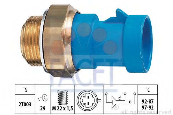 Comutator temperatura, ventilator radiator