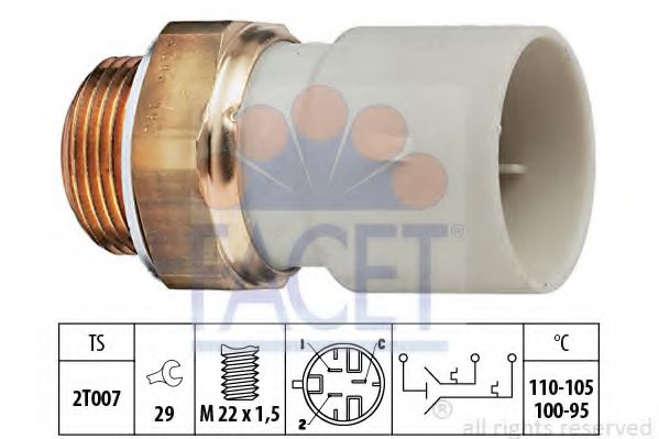 Comutator temperatura, ventilator radiator