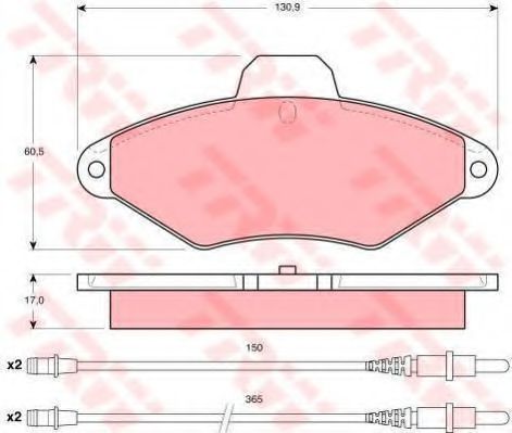 Set frana, frana disc