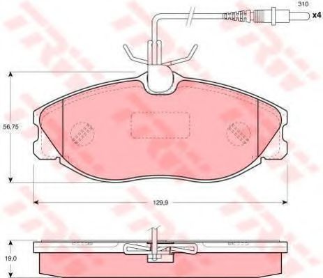 Set frana, frana disc